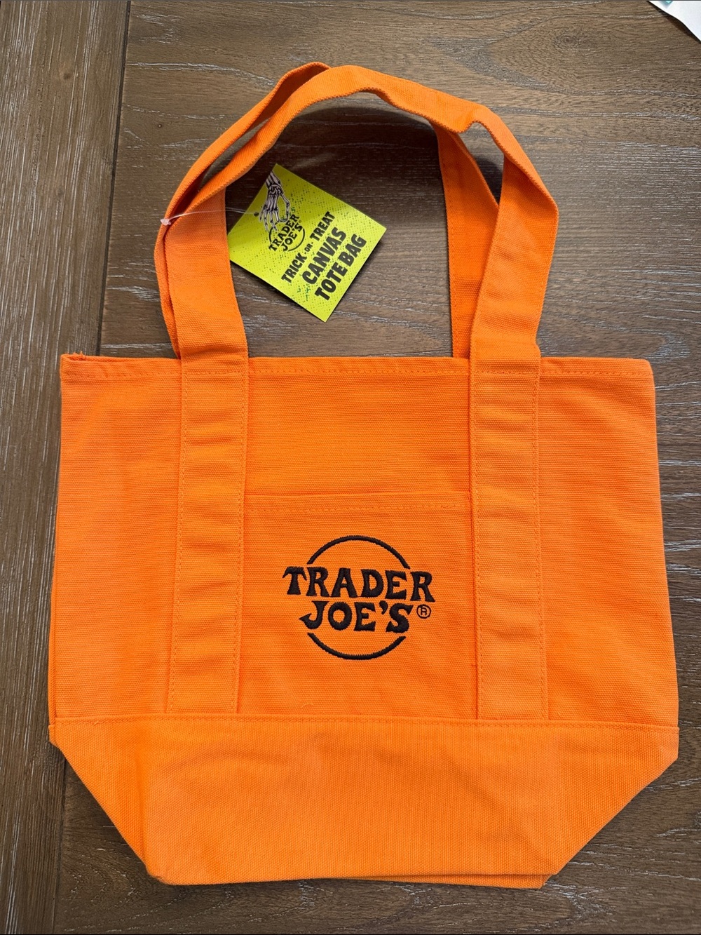 Trader Joe’s mini Orange Canvas Tote Bag
